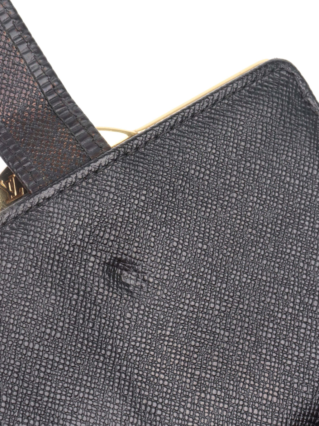 Louis Vuitton Black Epi Leather Short Wallet.