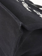 Saint Laurent Black Canvas Rive Gauche Large Tote Bag