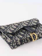 Dior Navy Oblique Saddle Belt Bag