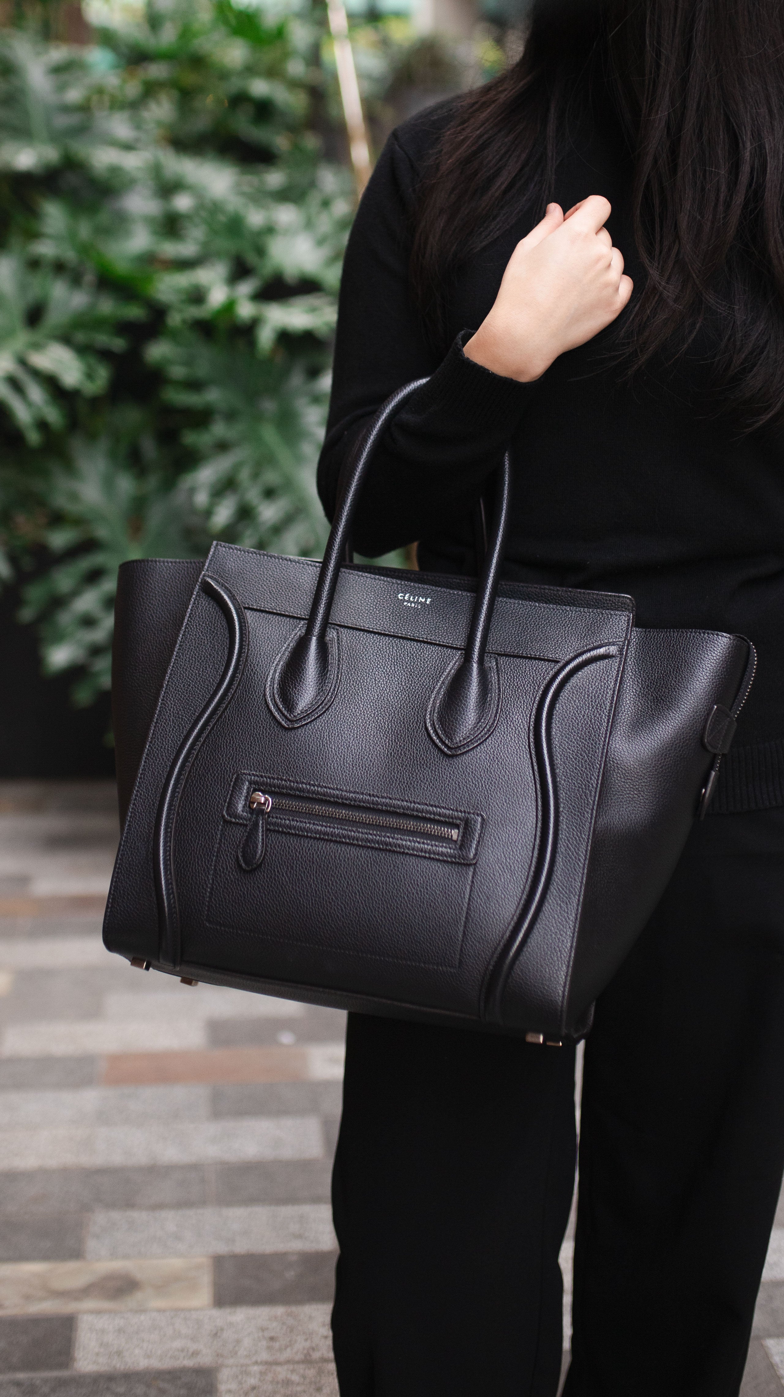 Celine Black Mini Luggage Bag
