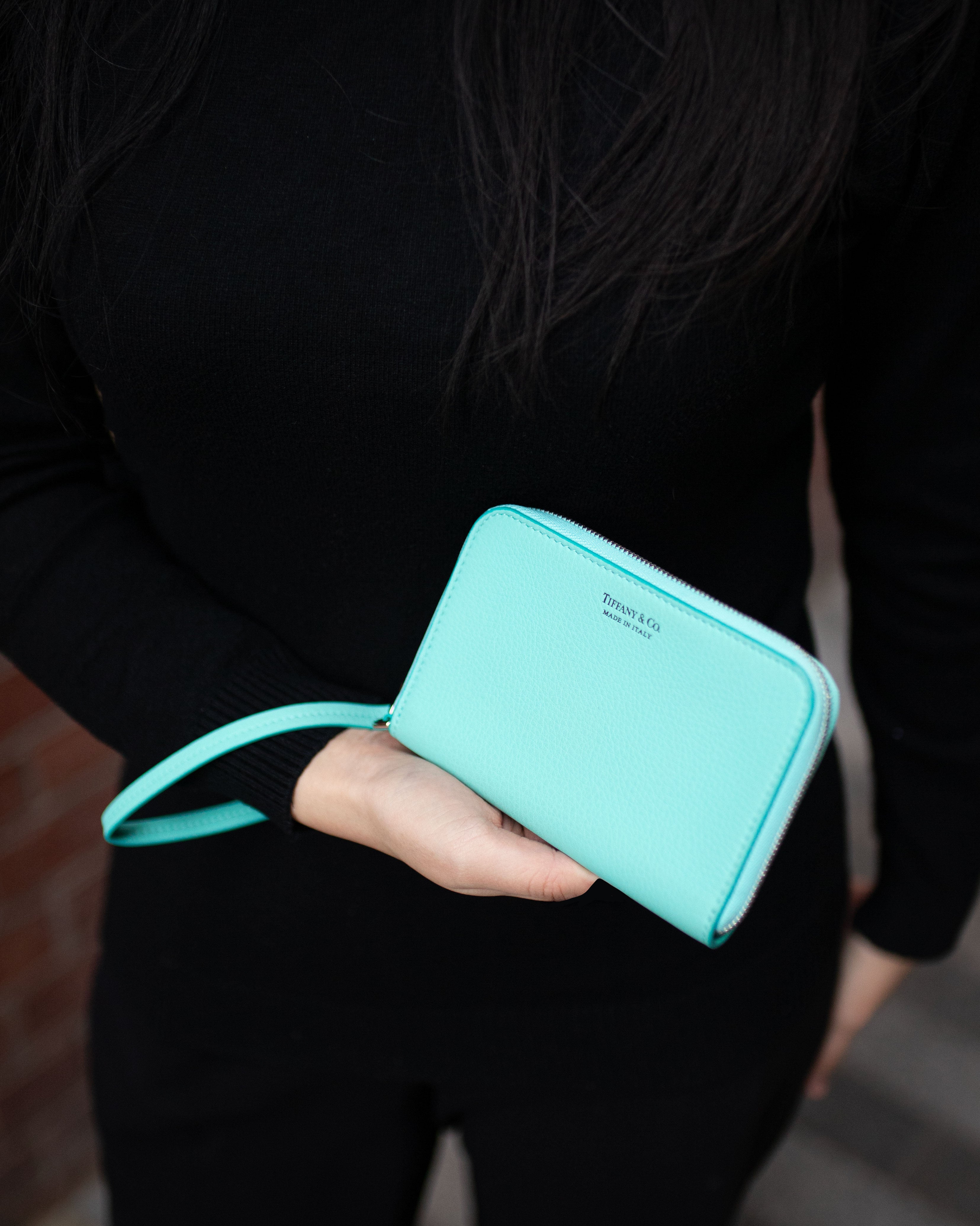 Tiffany & Co Turquoise Wristlet Wallet