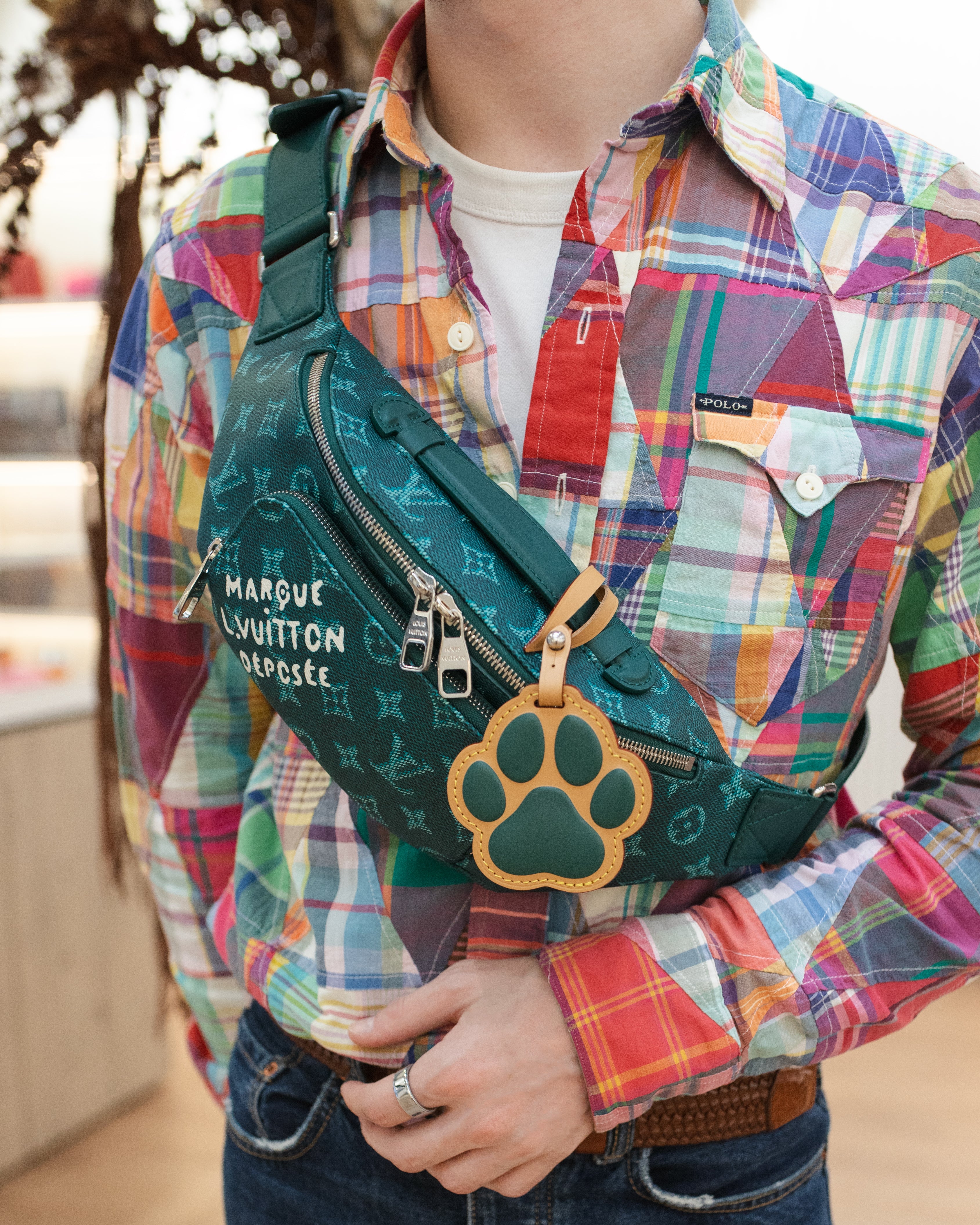 Louis Vuitton Deep Green Marque L.Vuitton Deposee Rush Bumbag