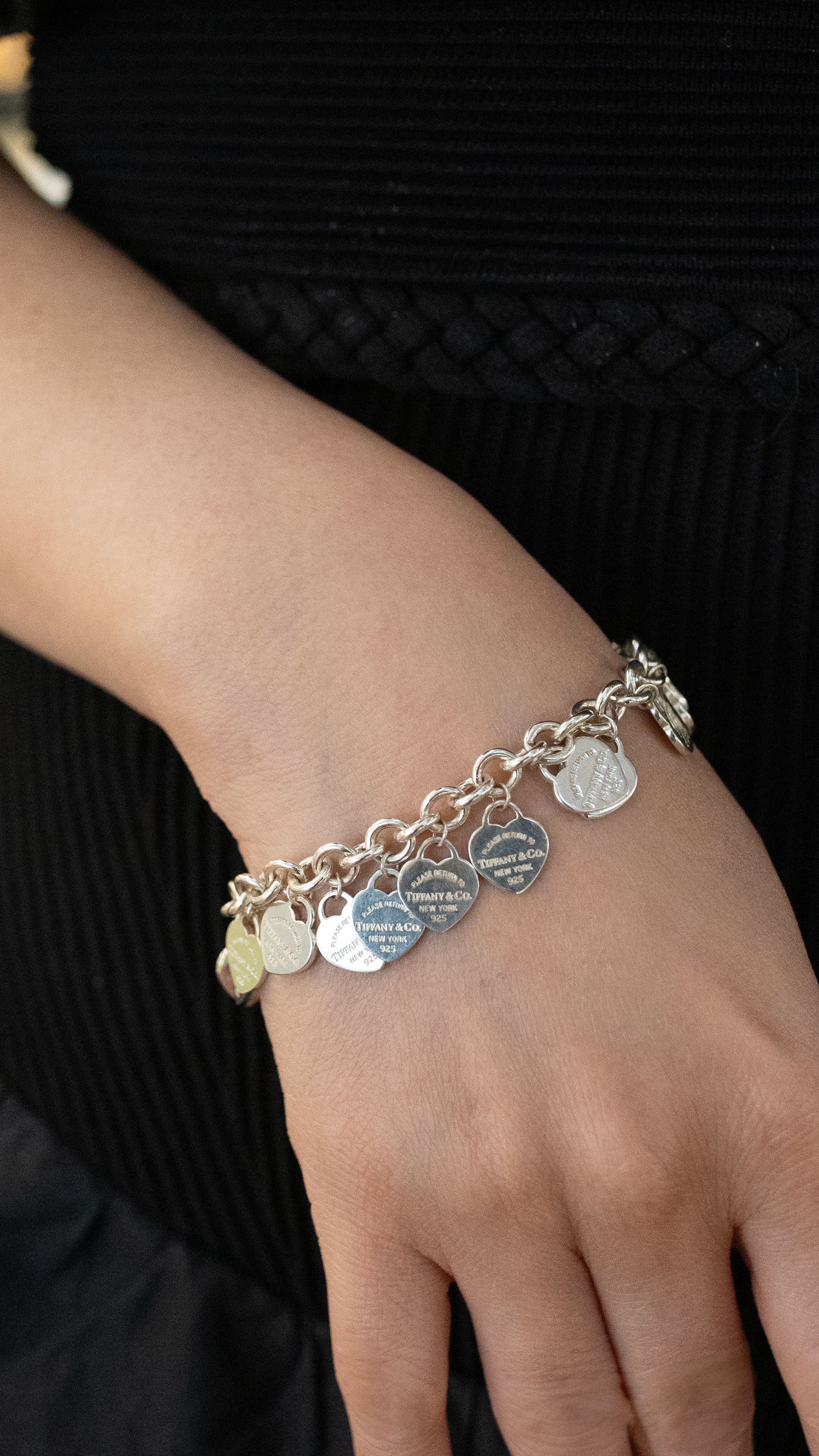 Tiffany&Co Mini Multi-Heart Tag Bracelet.