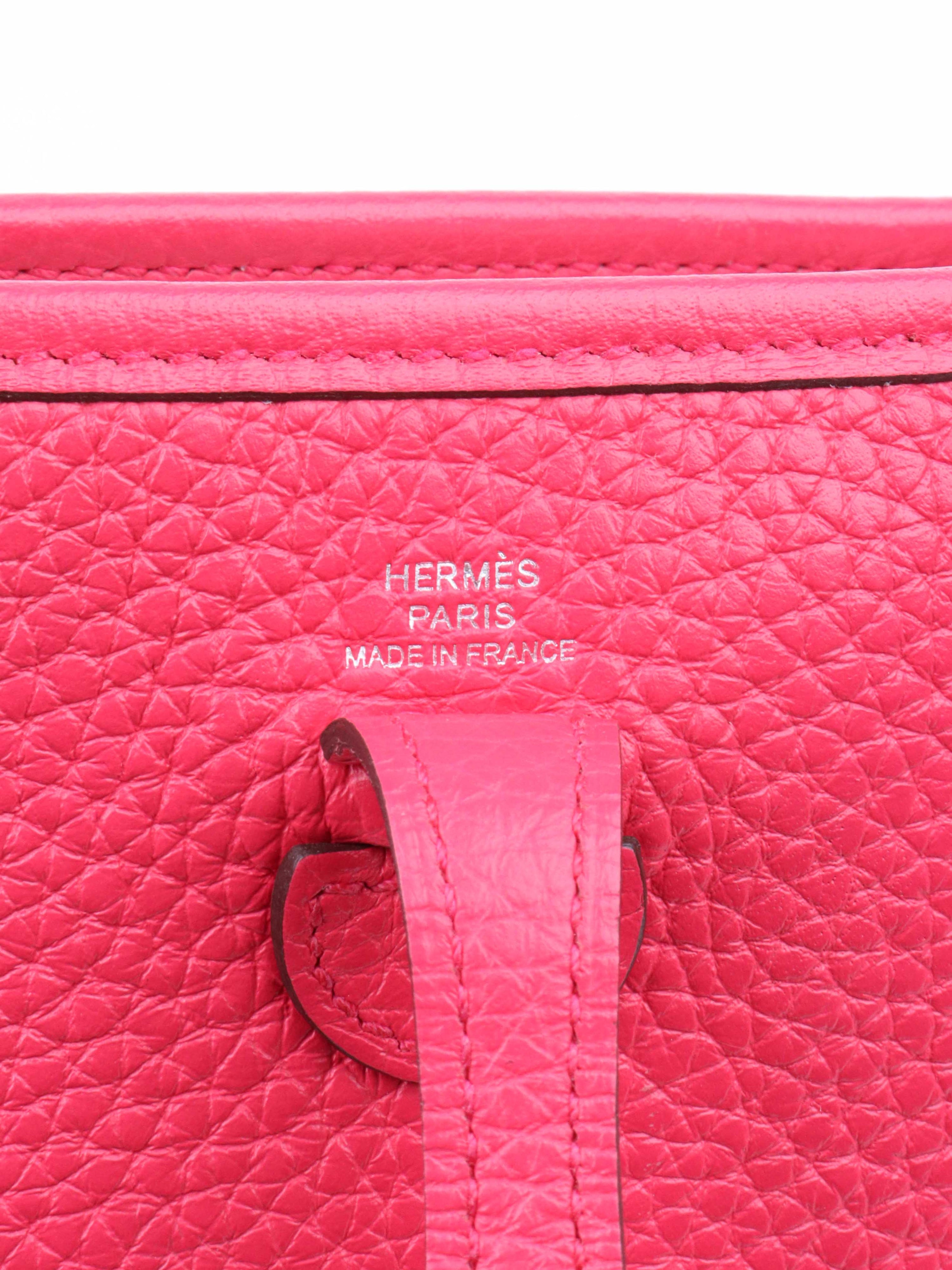 Hermes Evelyne 16 in Rose Extreme SHW.