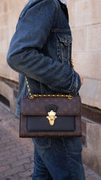 Louis Vuitton Black Victoire MNG MM Bag.