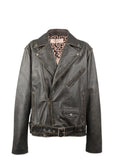 Golden Goose Mens Leather Biker Jacket.