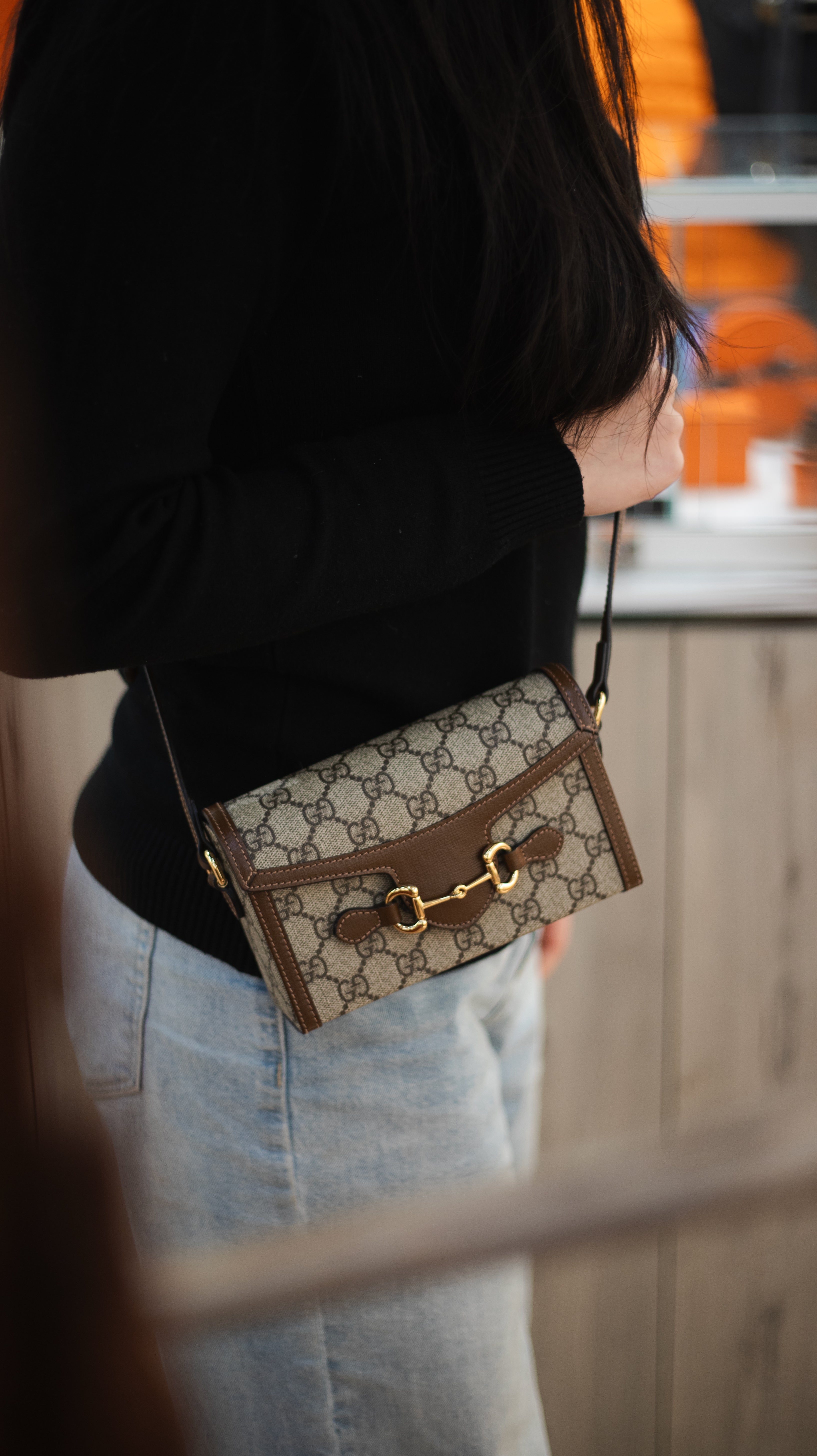 Gucci Horsebit Brown/Ebony 1955 Mini Bag