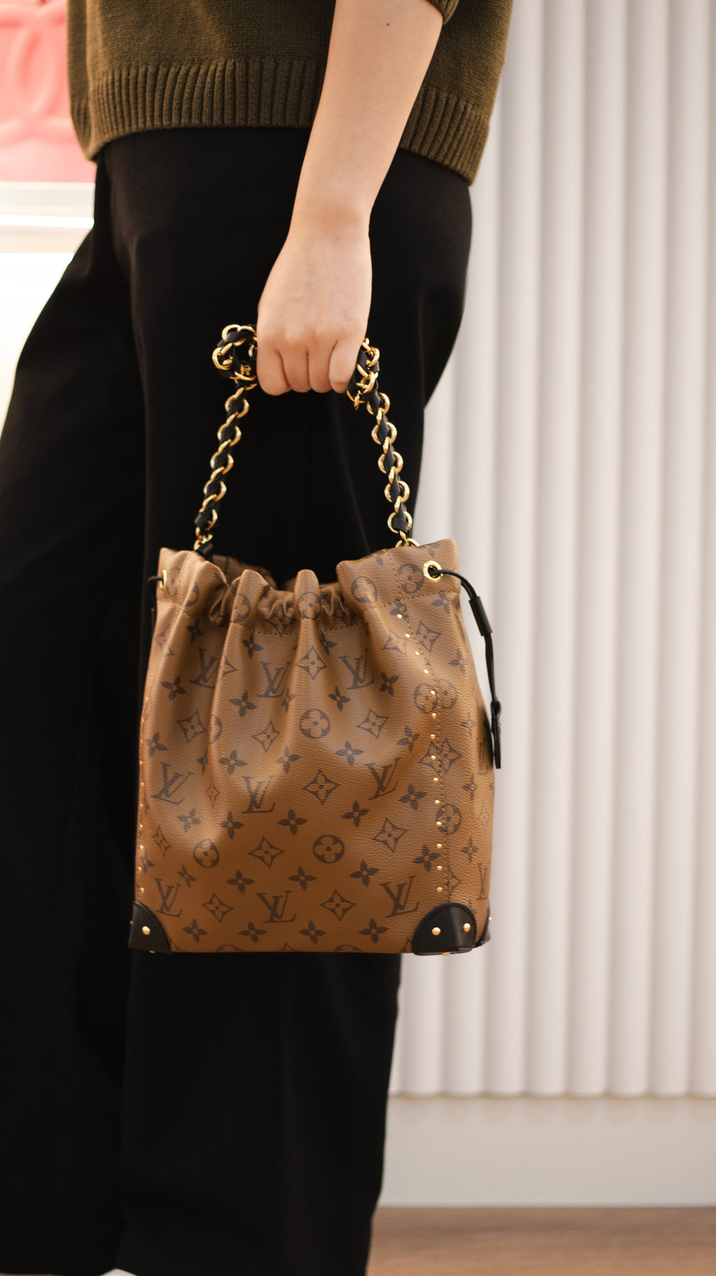 Louis Vuitton Monogram Reverse Noé Trunk PM
