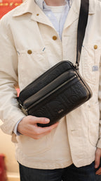 Dior Black Rider Zipped Messenger Bag