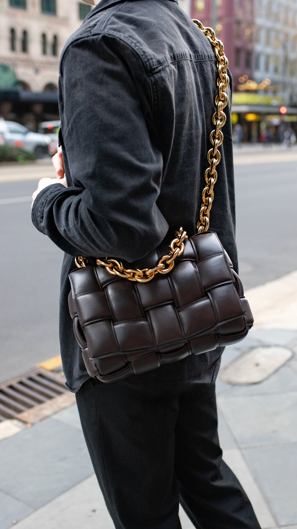 Bottega Veneta Chocolate Brown Padded Cassette Bag