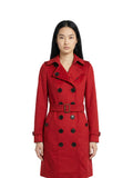 Burberry Red Cashmere Coat.