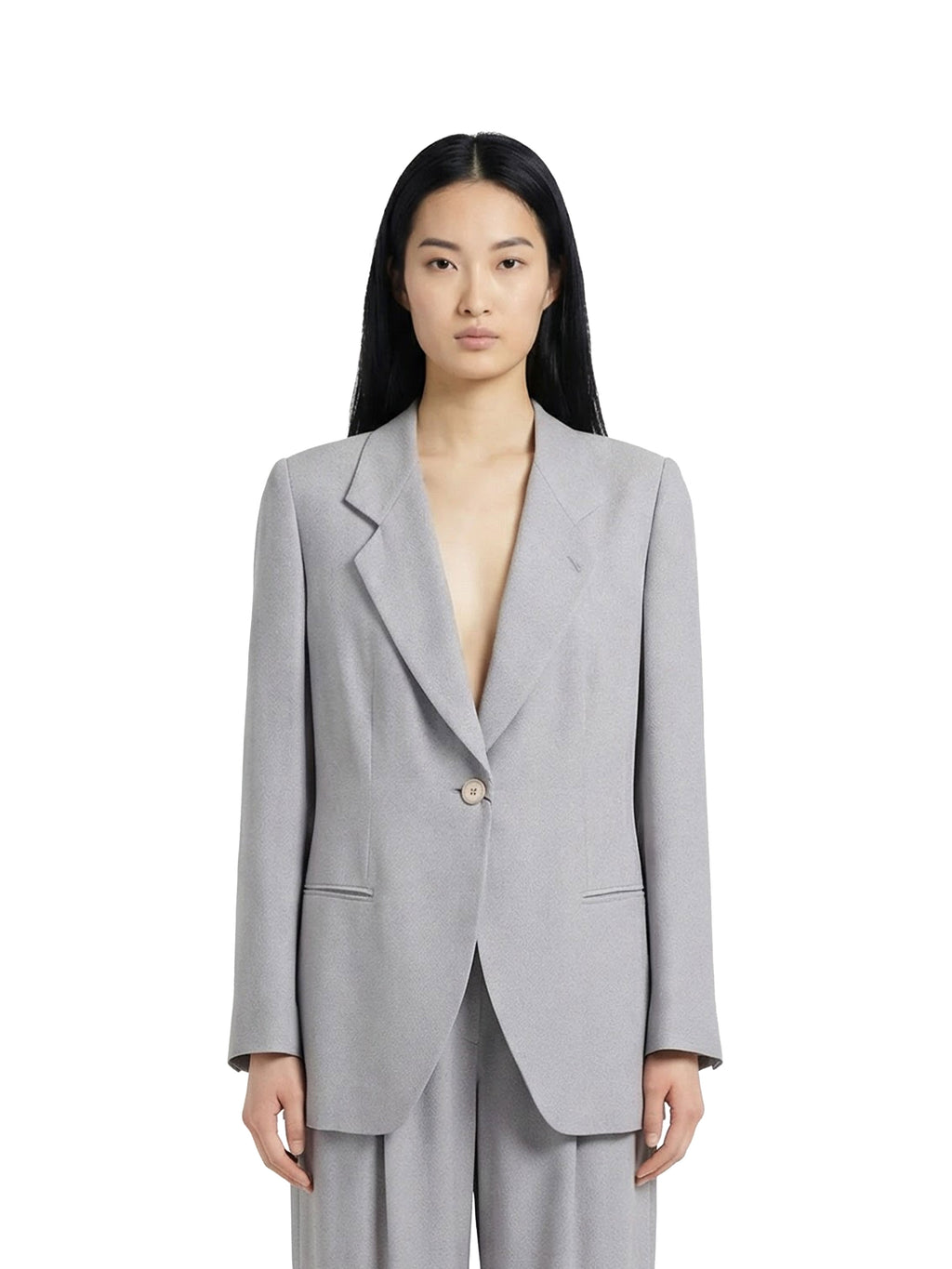 Giorgio Armani Grey Dotted Blazzer.