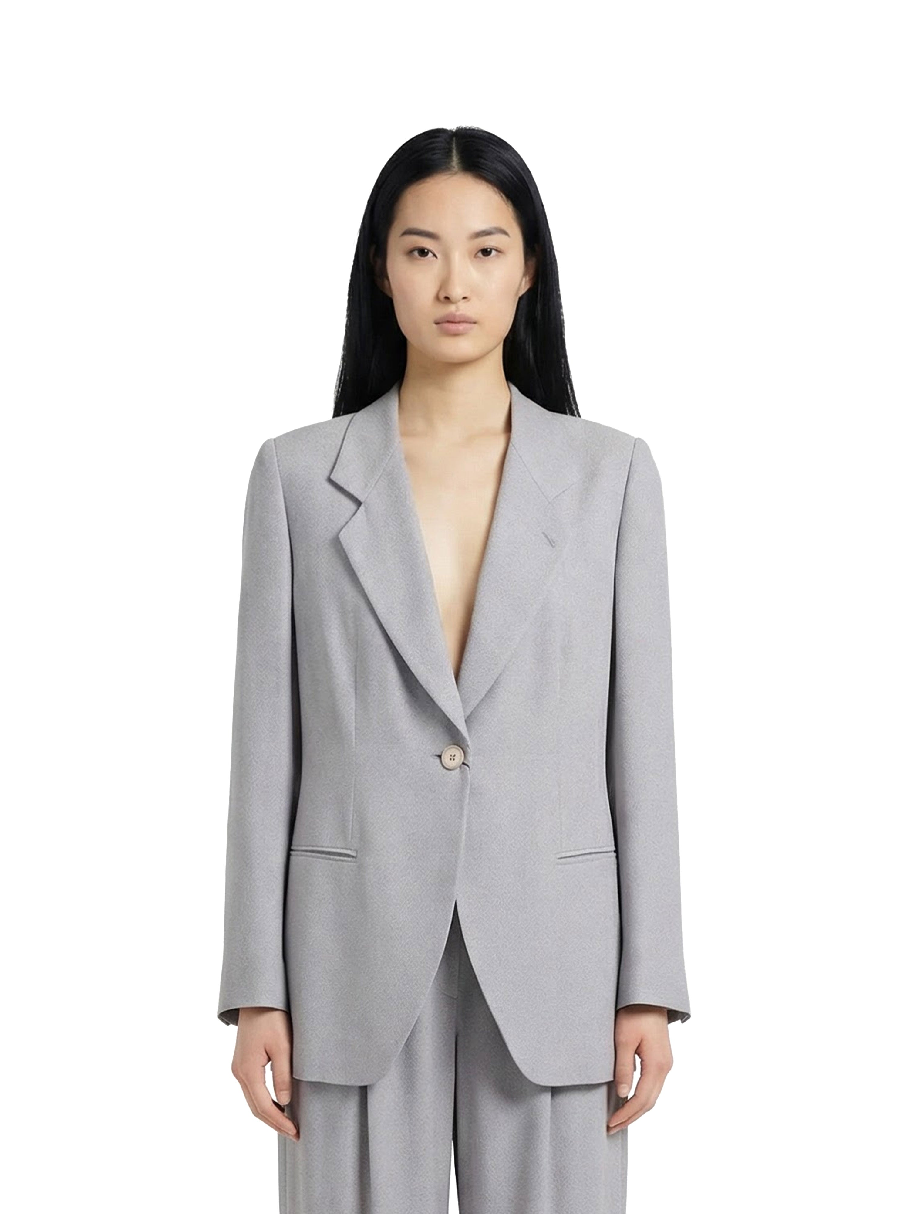 Giorgio Armani Grey Dotted Blazzer.