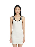 Alexander Wang Logo Trim White Mini Dress.