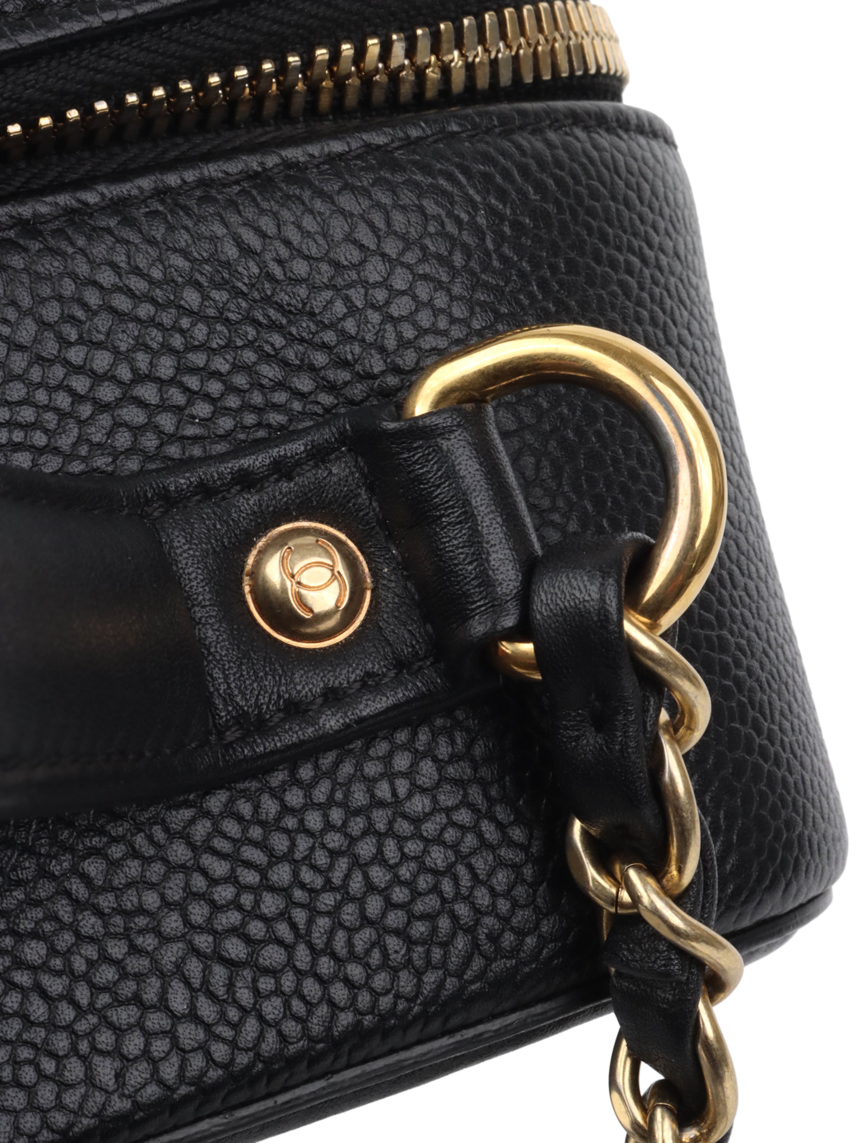 Chanel Black Caviar Business Vanity Bag