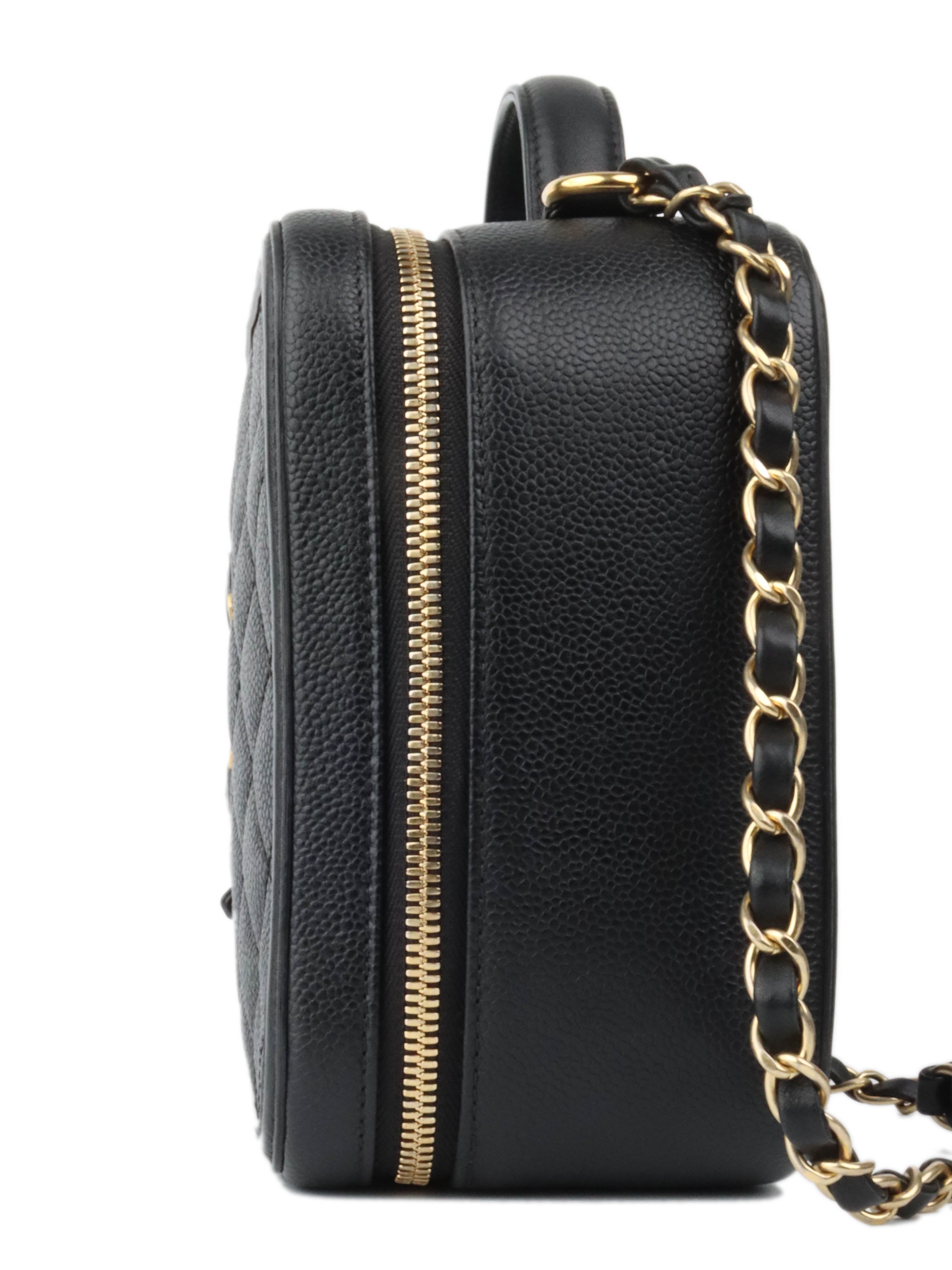 Chanel Black Caviar Business Vanity Bag