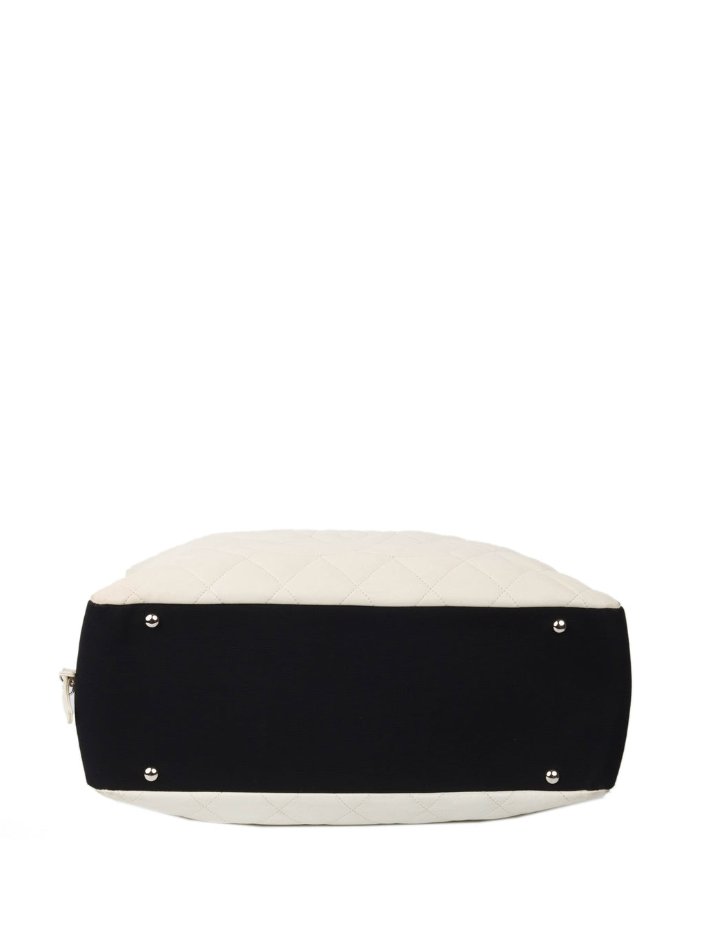 Chanel White Leather Bowling Bag