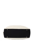 Chanel White Leather Bowling Bag