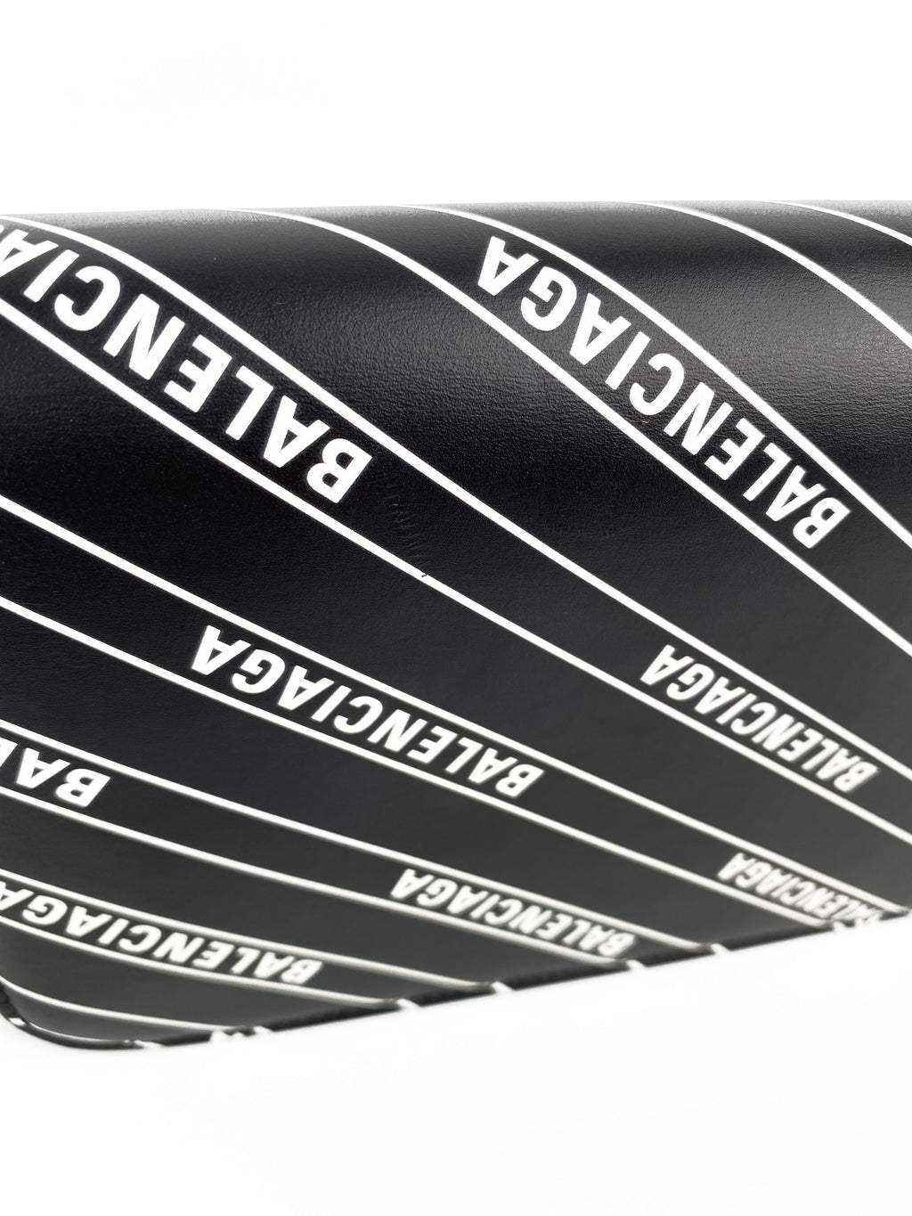 Balenciaga Black & White Logo Wallet on Chain