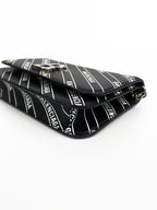Balenciaga Black & White Logo Wallet on Chain