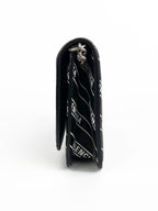 Balenciaga Black & White Logo Wallet on Chain