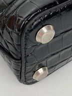 Balenciaga Black & White Mini Ville Bag