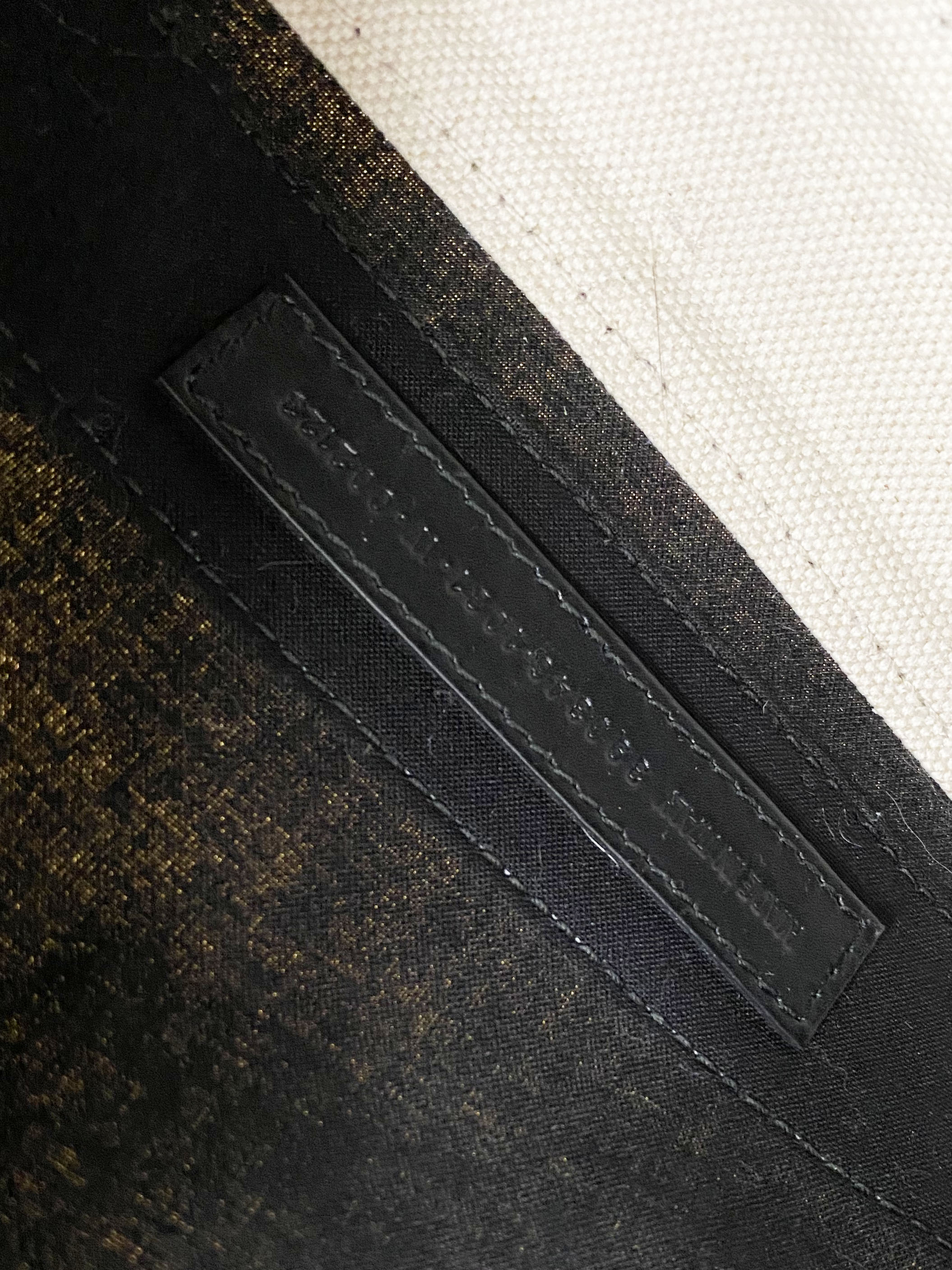 Balenciaga Black & White XS Cabas Bag