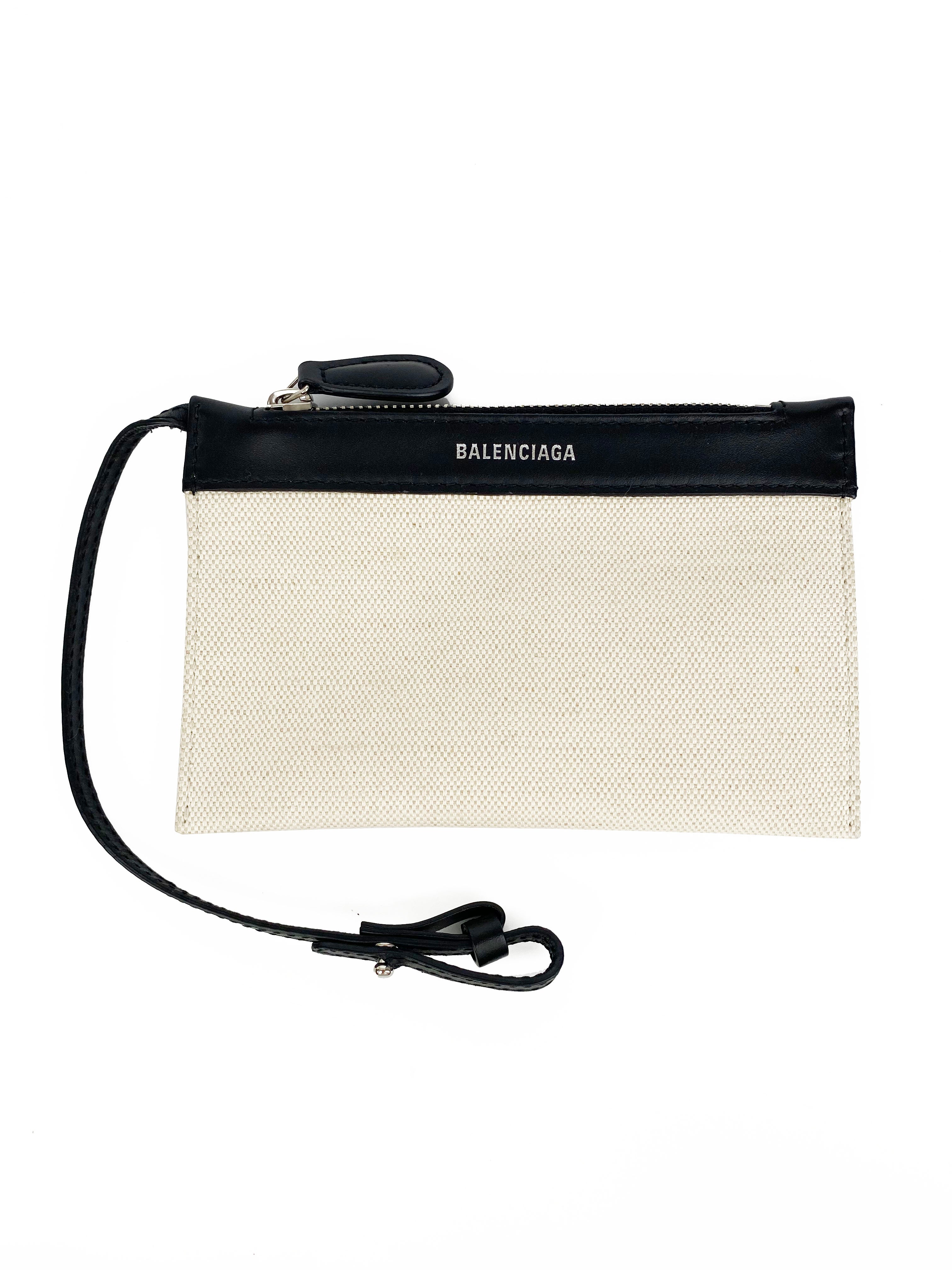 Balenciaga Black & White XS Cabas Bag