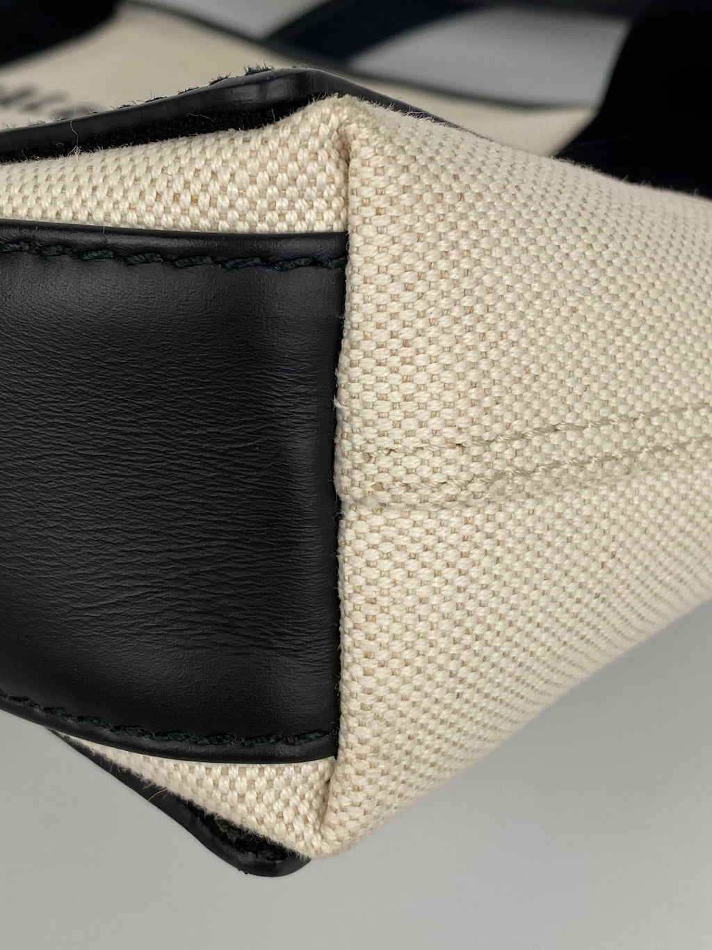 Balenciaga Black & White XS Cabas Bag