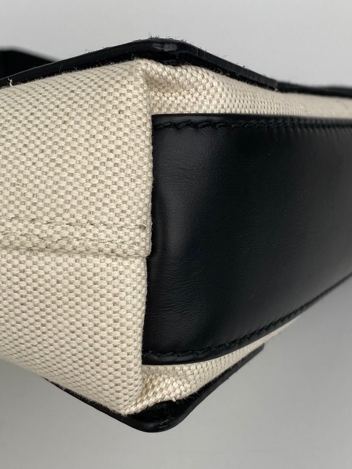 Balenciaga Black & White XS Cabas Bag