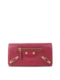 Balenciaga Bordeaux City Burgundy Long Wallet