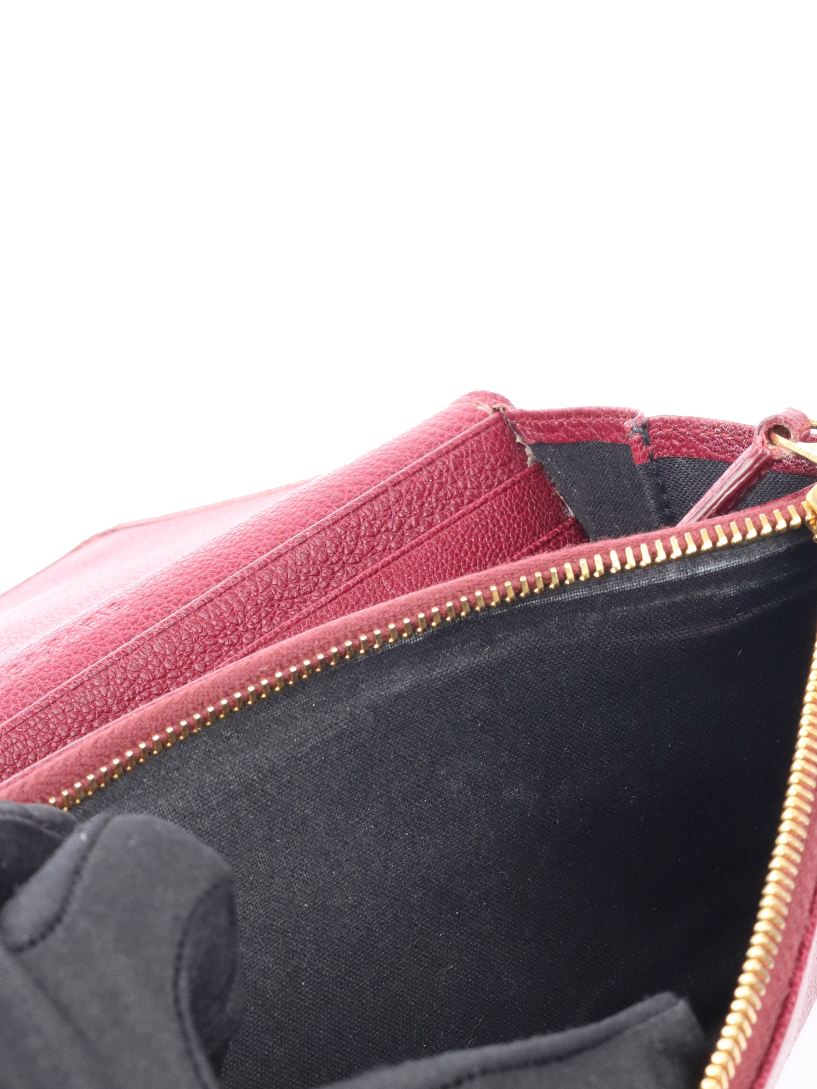 Balenciaga Bordeaux City Burgundy Long Wallet