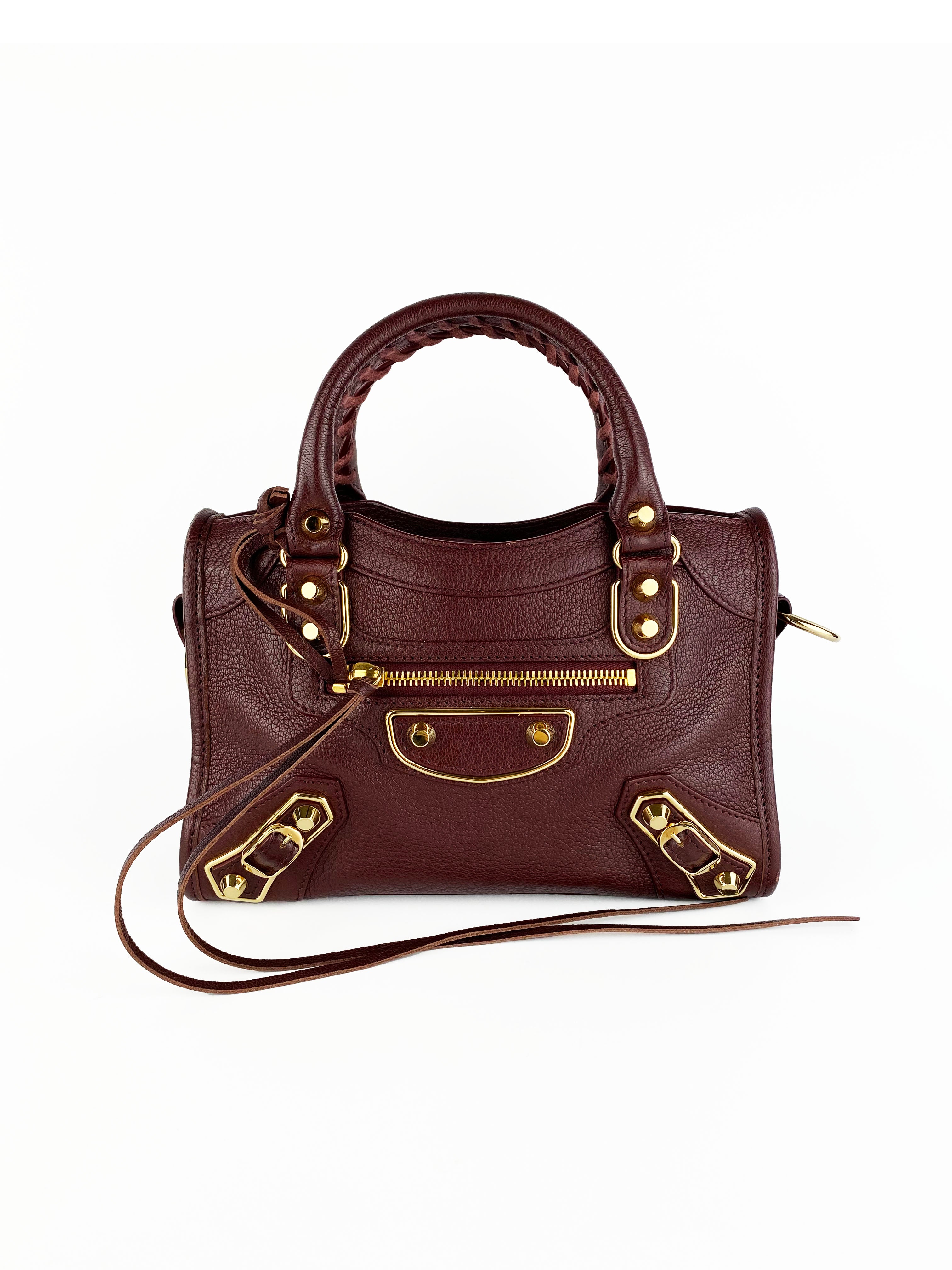Balenciaga bag burgundy Clearance