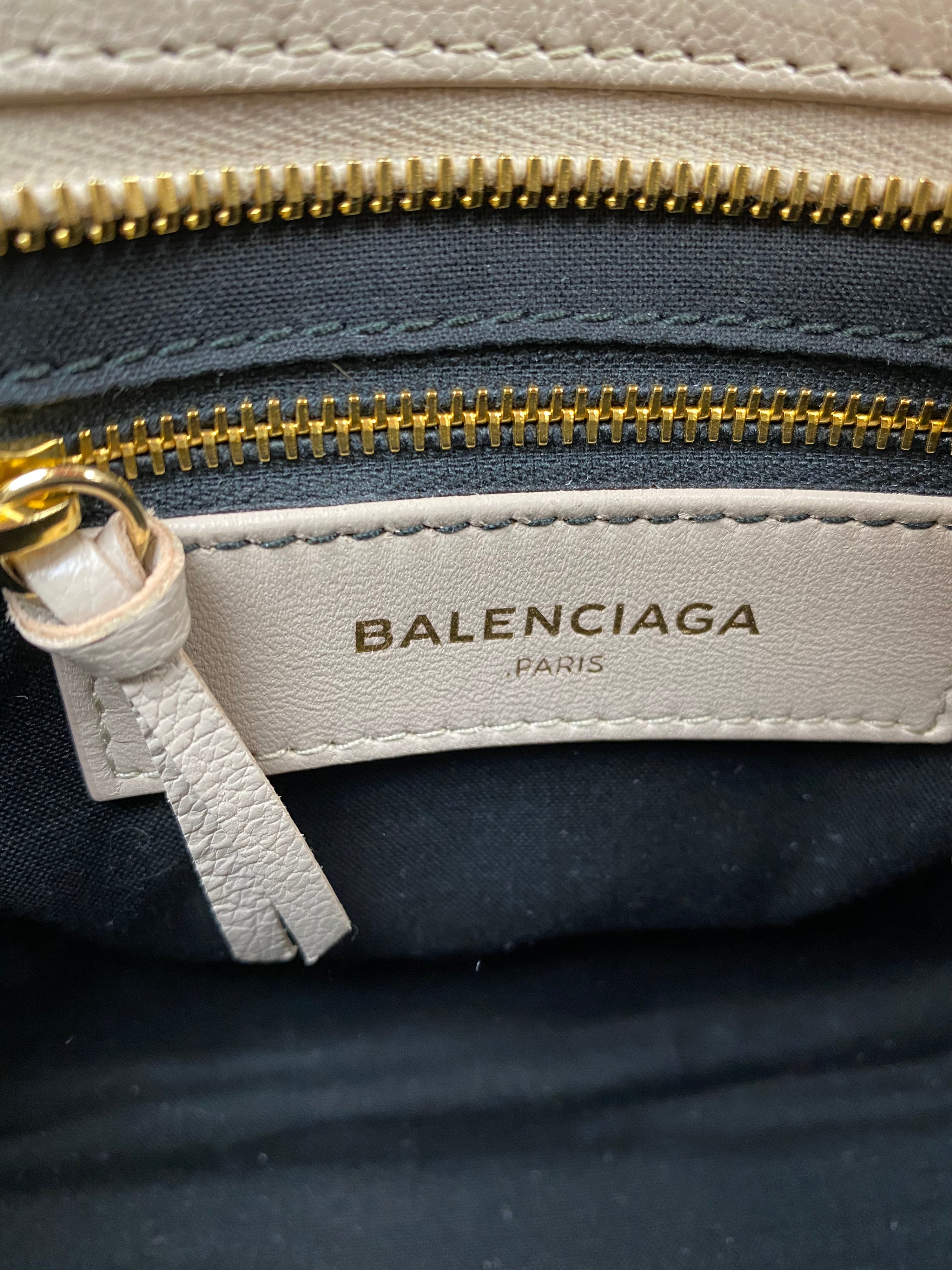 Balenciaga Cream Mini Classic City Bag