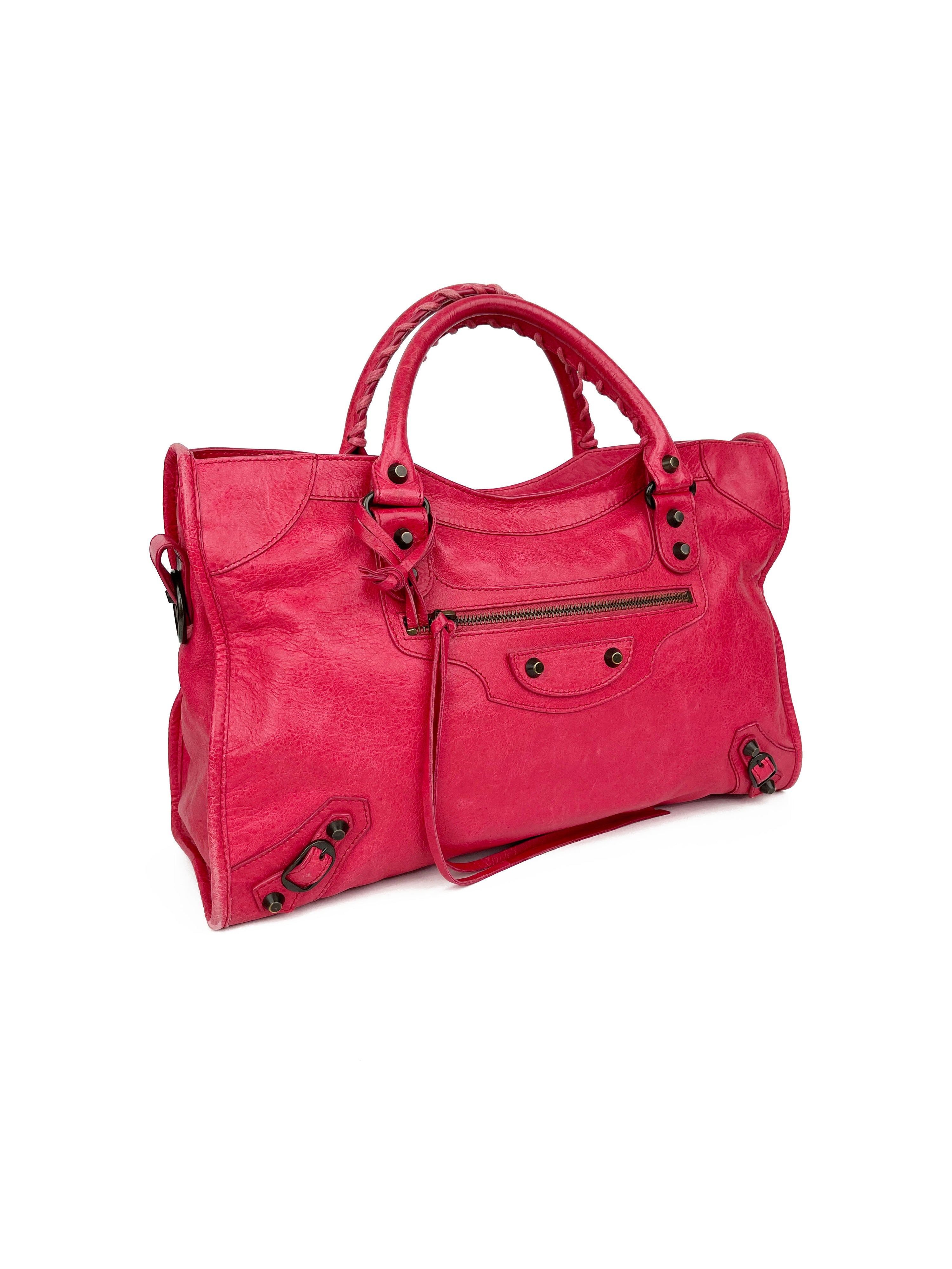 Balenciaga Medium Pink City Bag