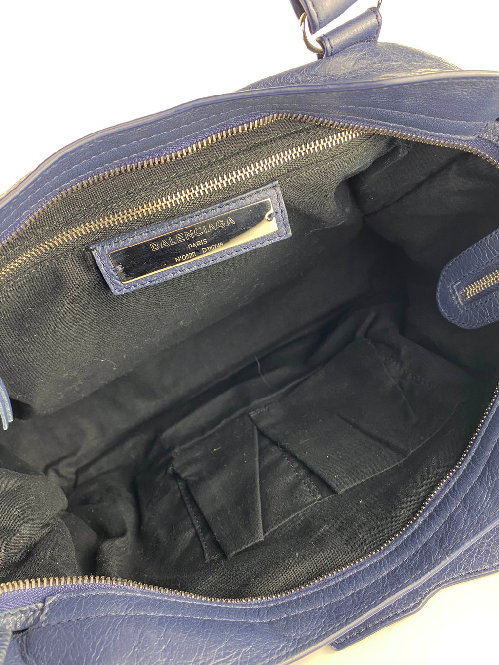 Balenciaga Navy City Bag