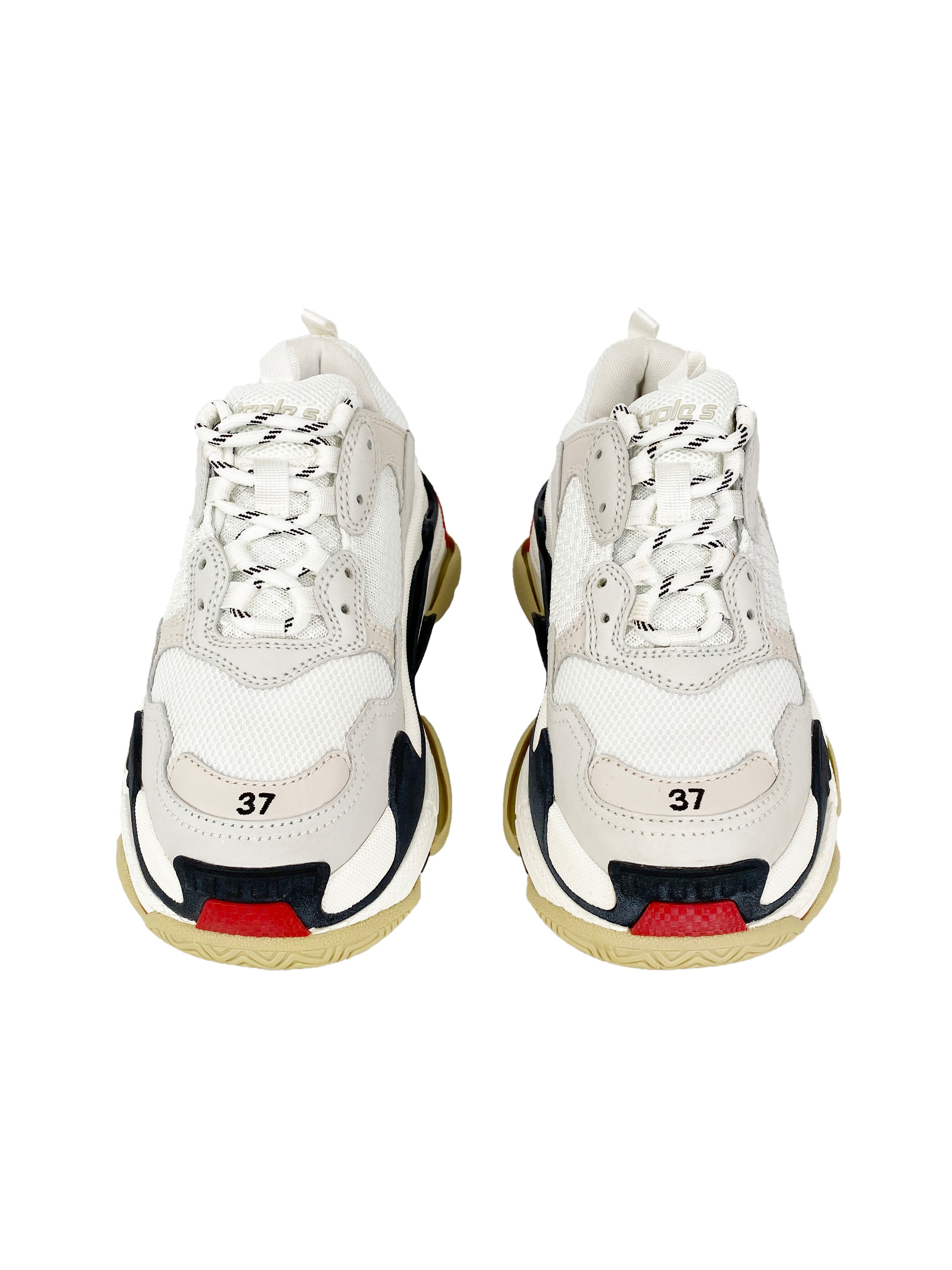 Balenciaga Tess Triple S Gomma Sneakers 37