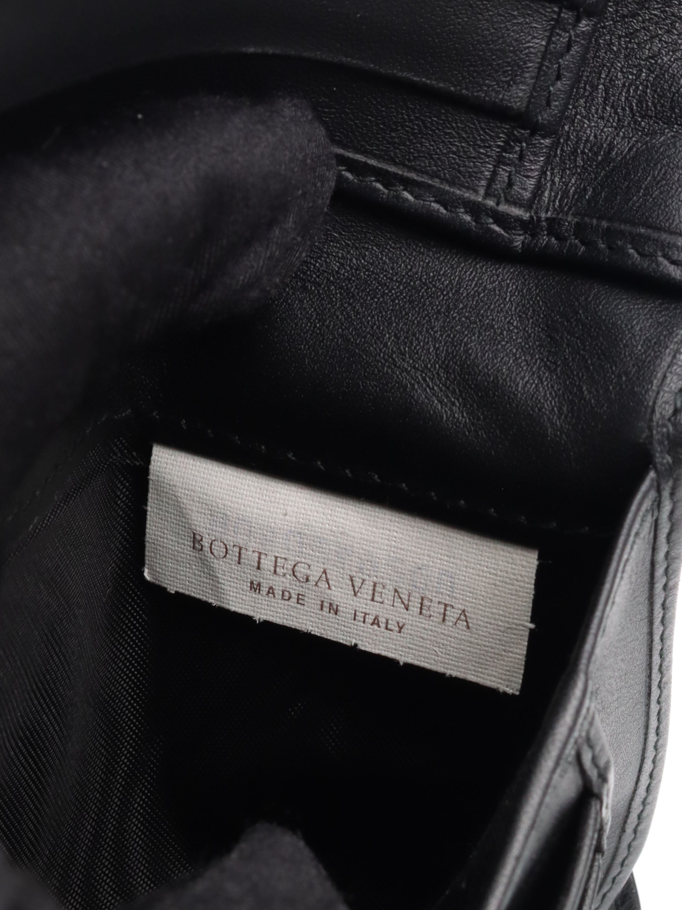 Bottega Veneta Black Intrecciato Bi-Fold Wallet