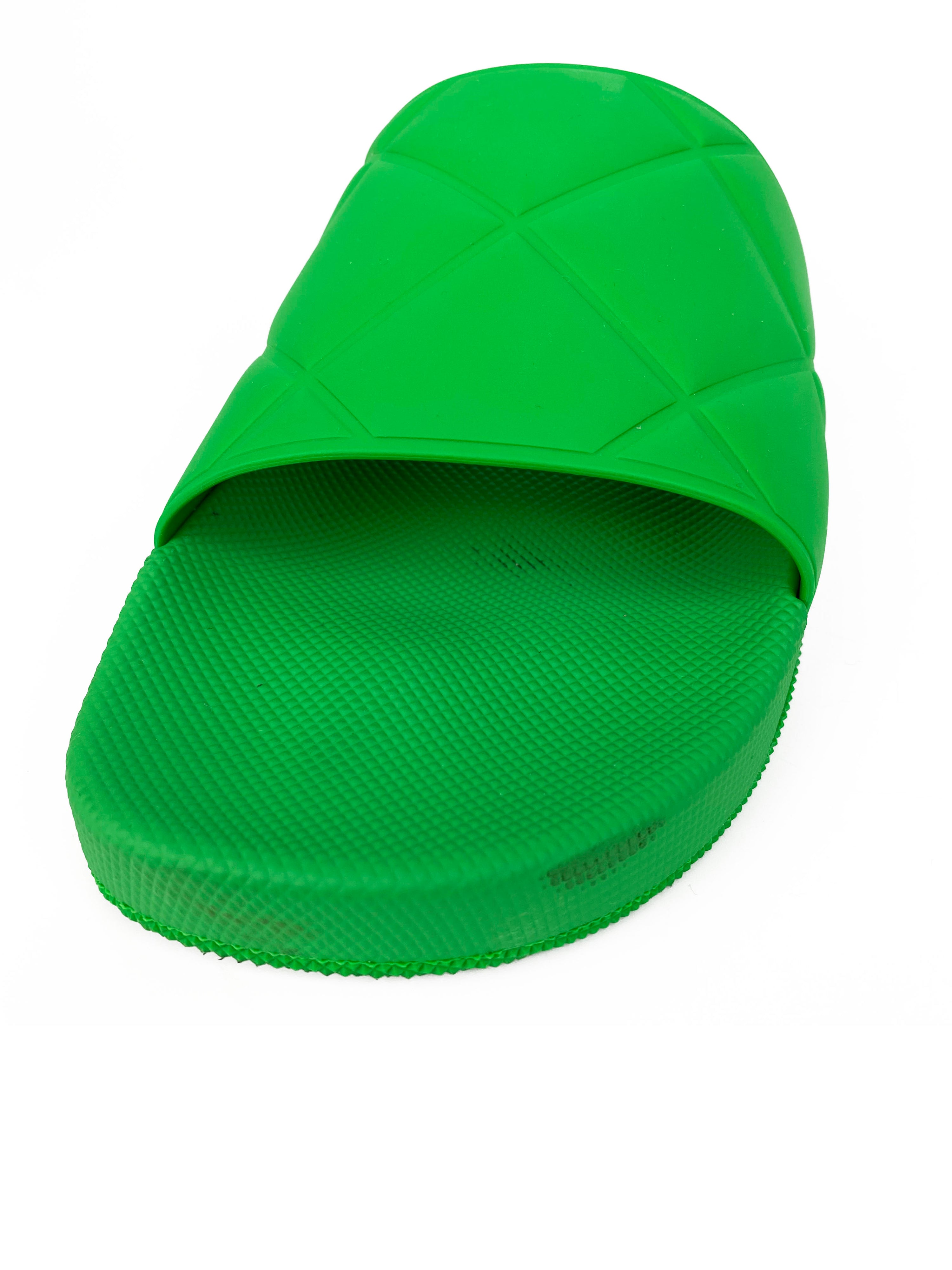Bottega Veneta Green Sliders 40