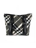 Burberry Black & White Large Grey Tote