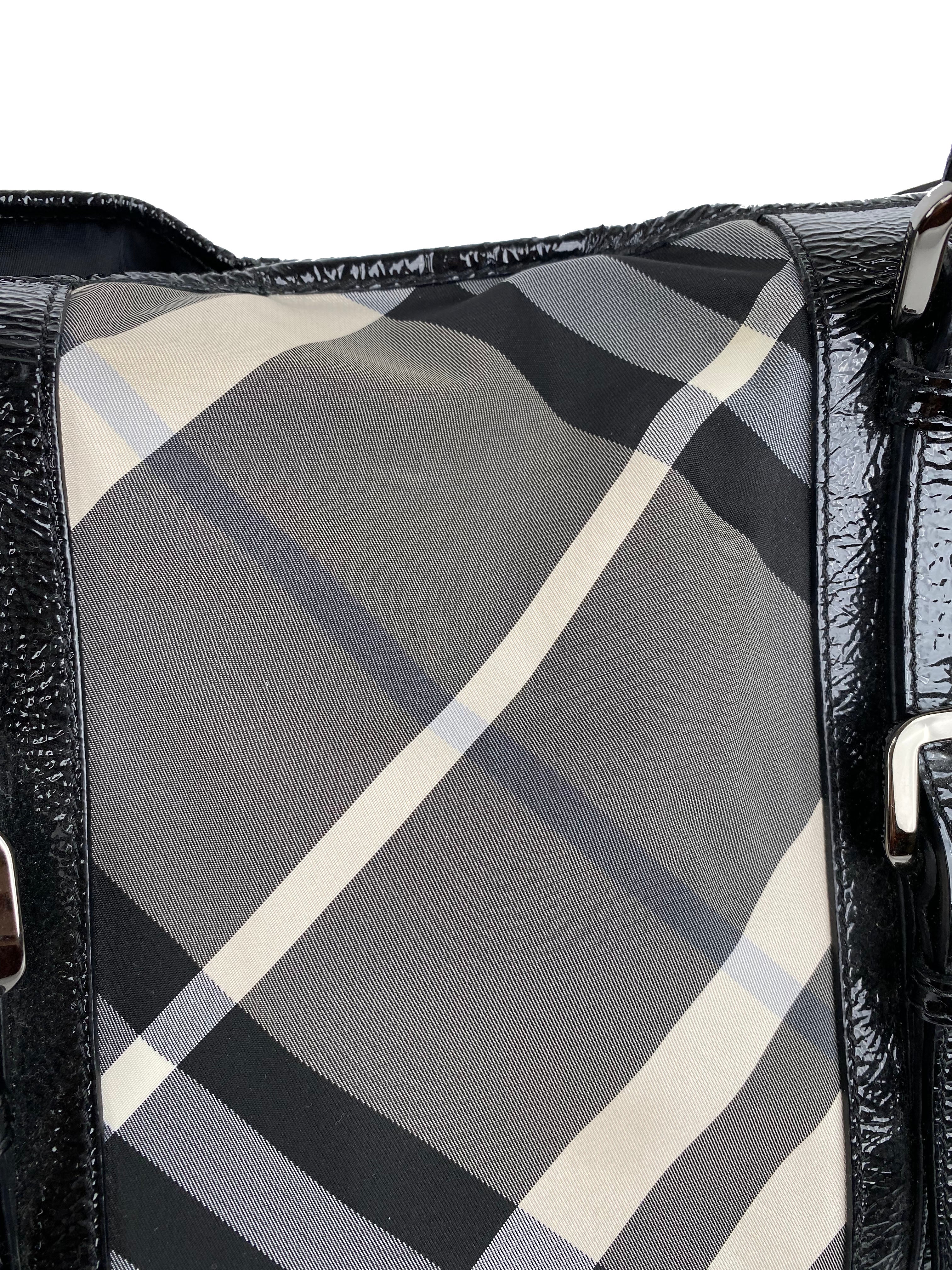 Burberry Black & White Large Grey Tote