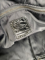 Burberry Black & White Large Grey Tote