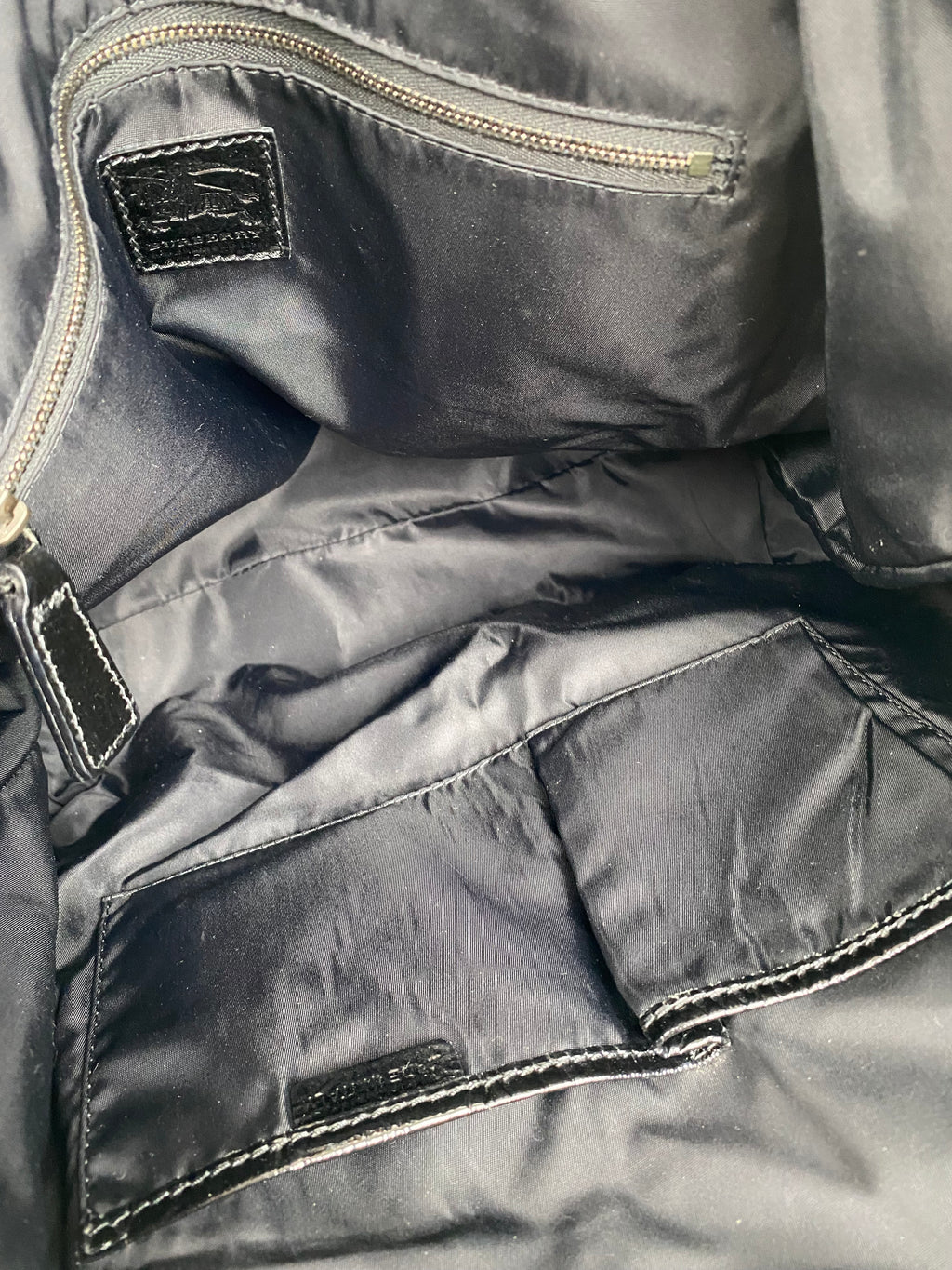 Burberry Black & White Large Grey Tote