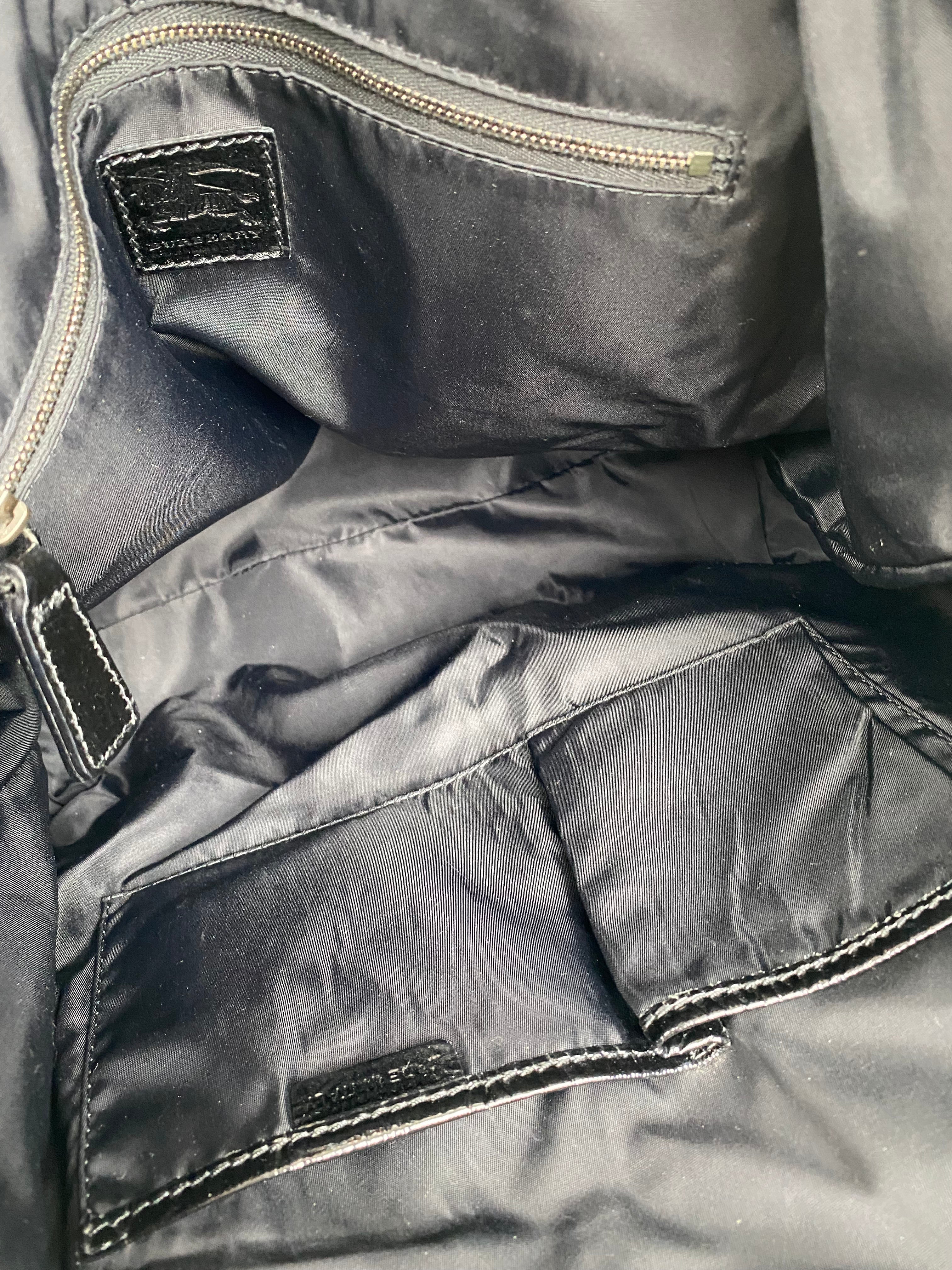 Burberry Black & White Large Grey Tote