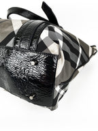 Burberry Black & White Large Grey Tote