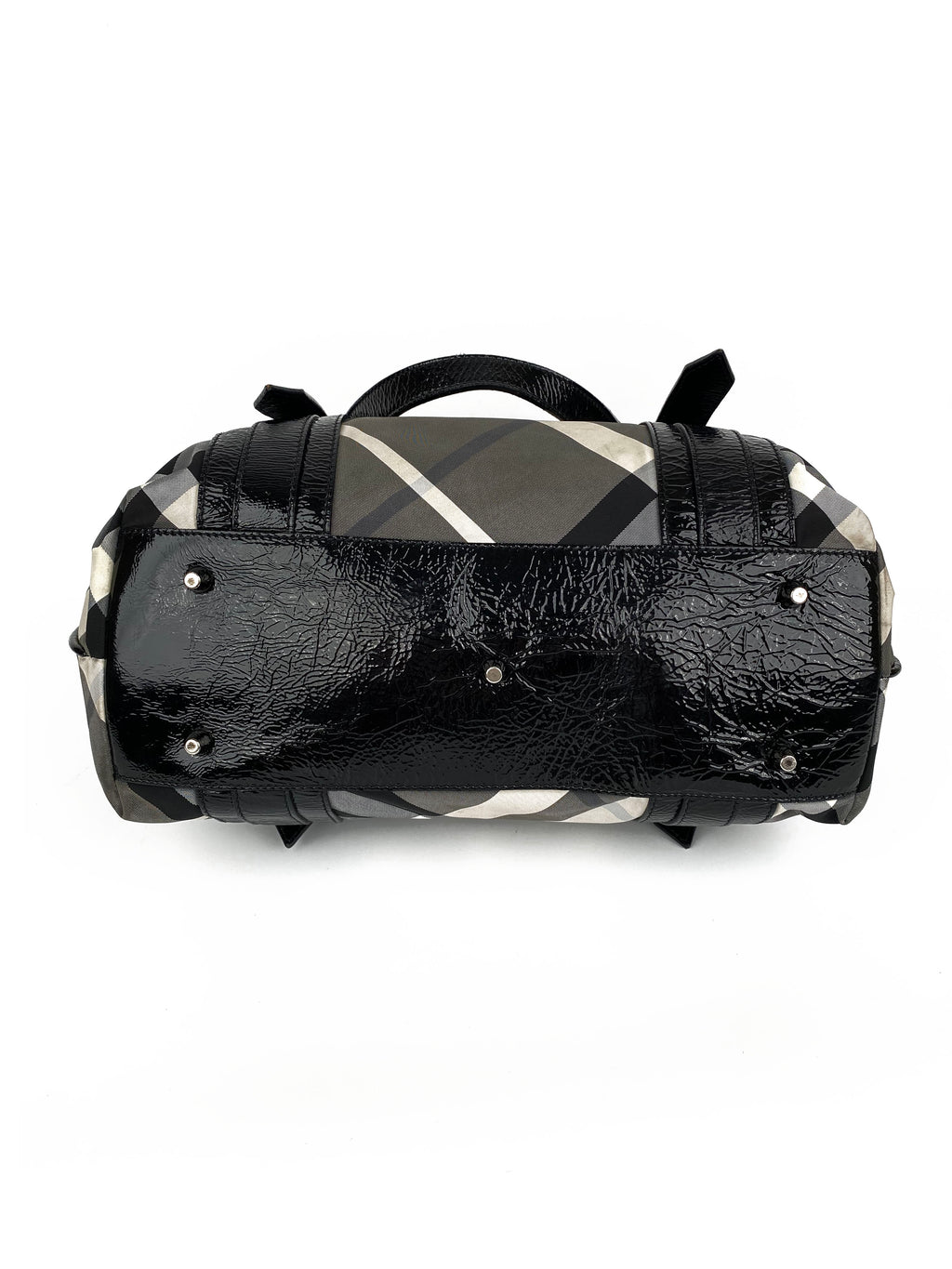 Burberry Black & White Large Grey Tote