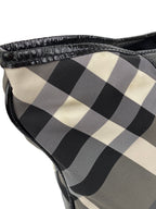 Burberry Black & White Large Grey Tote