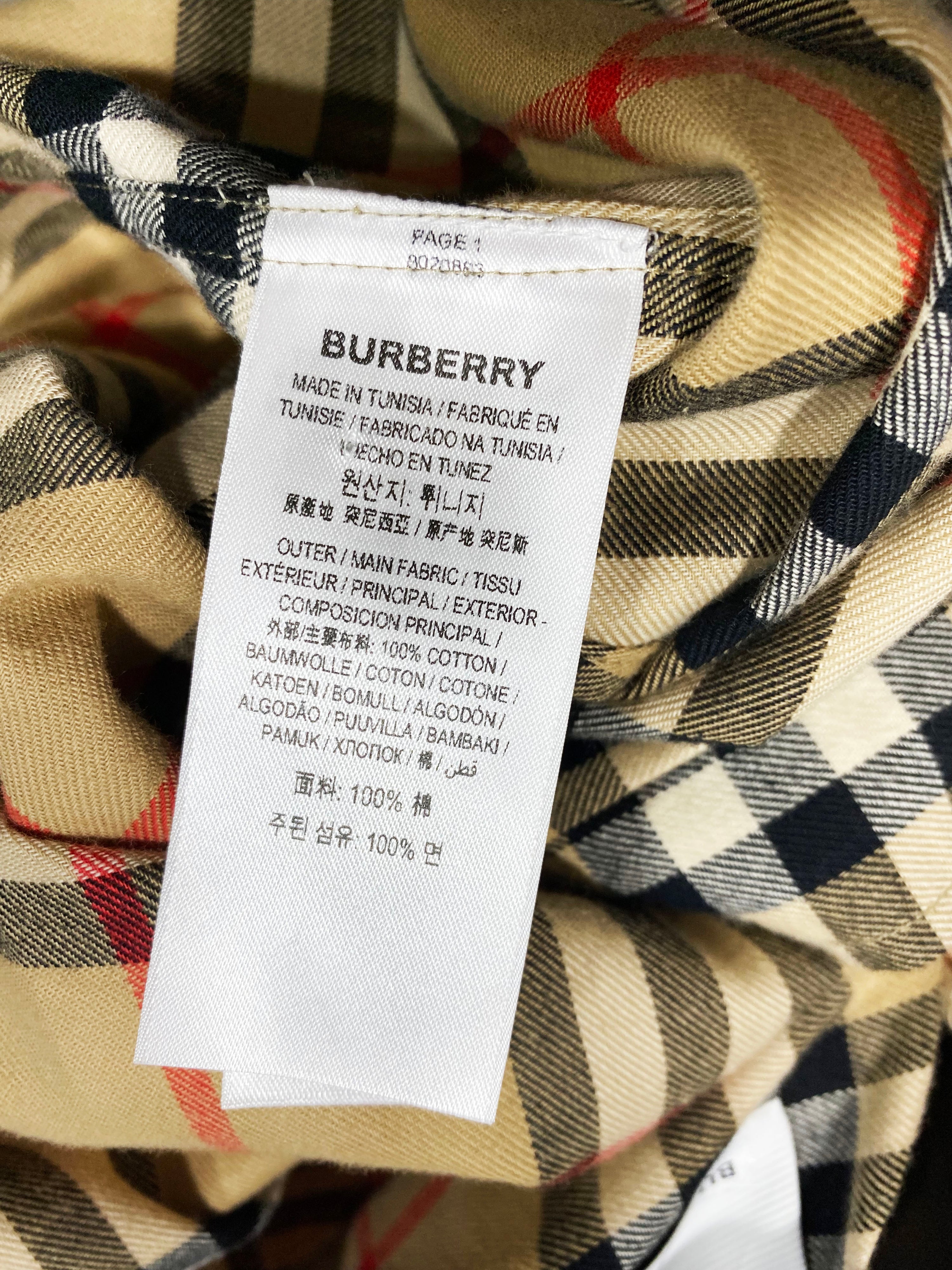 Burberry Haymarket Check Shirt S