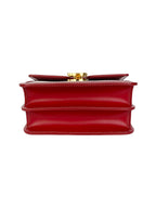 Burberry Mini Canvas TB Bag with Red Trim