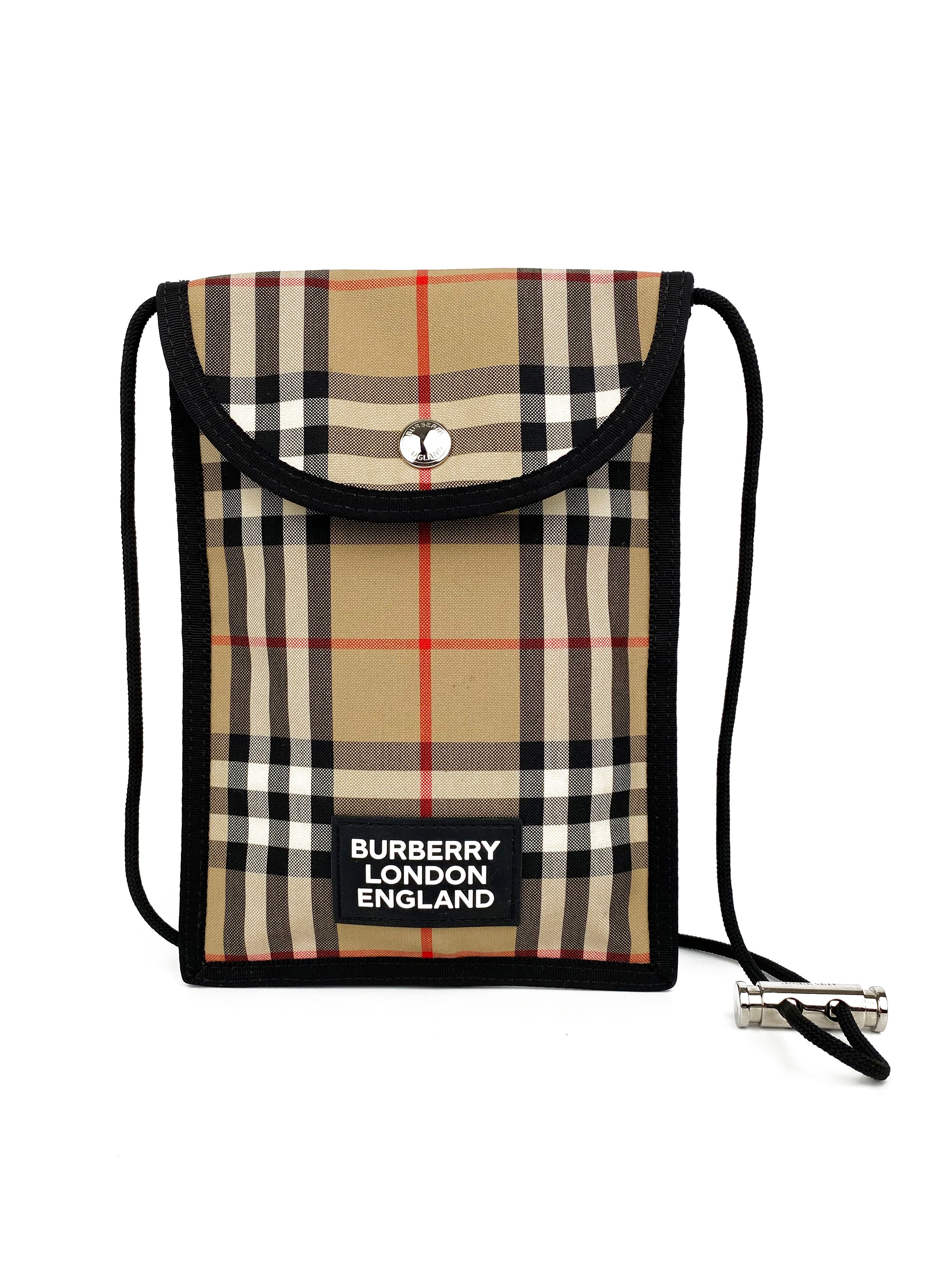 Burberry Small Check Satchel Bag